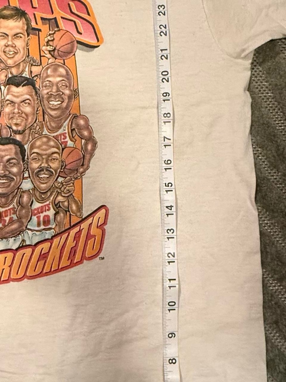 Houston Rockets Retro Graphic Tee - Cream - Picture 6 of 8